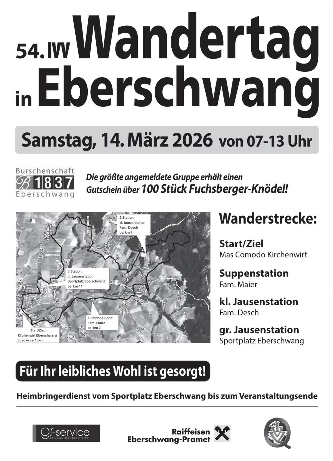 Burschen Wandertag 2026